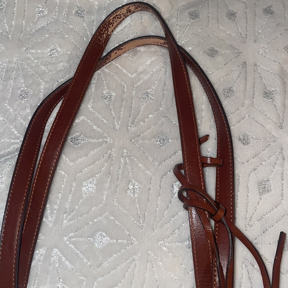 Lucky brand Tote with brown leather straps - Picture 4 of 7